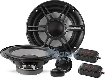 CRUNCH 300W 6.5  2-Way Shallow Mount Component Car Stereo Speaker System | CS65C • $49.95