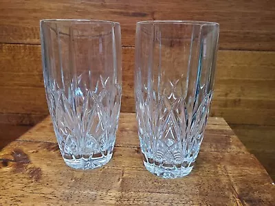 *MINT* 2 Marquis Waterford Crystal Highball Tumblers 10 Oz 5 5/8  Tall • $29.95