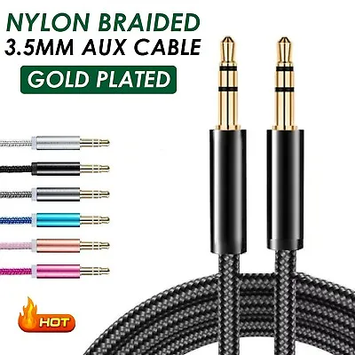 1m Aux Cable 3.5MM Aux Car Audio Cord Male To Male Wire For Car Headphone MP3  • $7.49