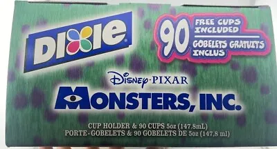 Disney Pixar Monsters Inc Mike & Sully Dixie Cup Holder With Cups Vintage 1998 • $29.99