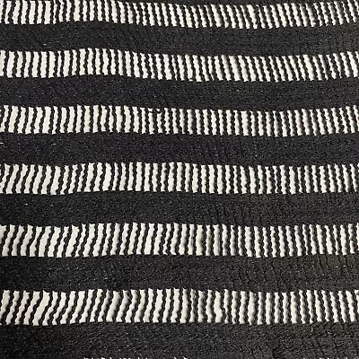 Cotton Lace Fabric Black Colour 51  Wide Non Stretch Sold By Metre • £7.99