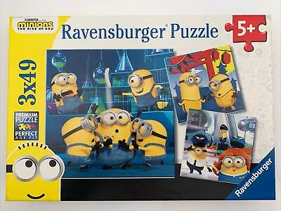 Minions 3-In-1 Ravensburger Jigsaw Puzzles Three 49-Pieces No. 050826 • $19.99