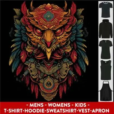 Tribal Spirit Owl Mens Womens Kids Unisex • £8.99
