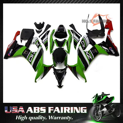 Green Black ABS Fairing Kit For Kawasaki Ninja ZX10R 2008 2009 2010 Bodywork Set • $388.95