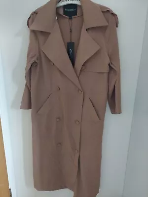 NWT 'Blue Vanilla Camel Beige Brown Colour Jacket Coat Size Large Approx 14  • £4.99