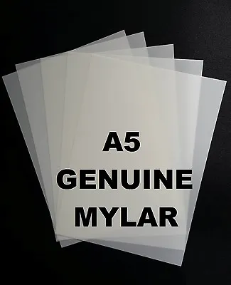 20 X A5 Mylar Sheets 190 Micron Making Airbrush Stencils Craft Laser Safe Mic • $12.20