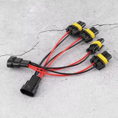 Car 2Pcs 9005/9006 Male To Female One To Two Splitter Wires Harness For Car • $8.97