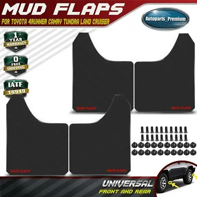 4PCS Front&Rear Black Universal Splash Guards Mud Flaps For Toyota Car Pickup • $24.99