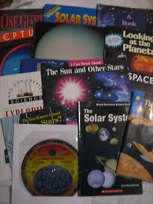 16 Pc. Solar System Book Lot-sun - Stars-planets-uranus- Neptune-one Giant Leap • $16.79