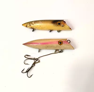 (2) Vintage Martin Plug Wood Fishing Lures Lot Of 2 • $13.99