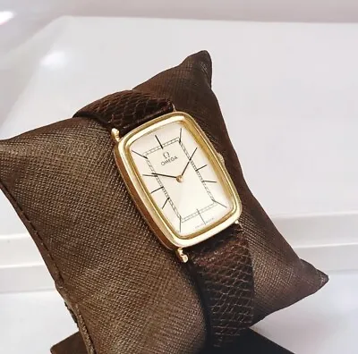 1975 OMEGA 14K SOLID GOLD 17 Jewels CAL 625 Mechanical Men's Wrist Watch - RUNS • $1800