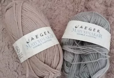 Jaeger Matchmaker Double Knit Wool Yarn Odd Bundle Neutral Tone Knitting Crochet • £6.95
