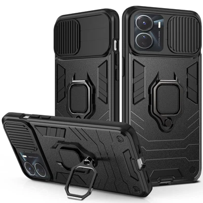 $9.98 • Buy F OPPO A76 A96 A57S A16S A17  Magnetic Shockproof Cover Duty Case Holder+Glass