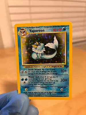 Pokémon TCG Vaporeon Jungle 12/64 Holo Unlimited Holo Rare Never Played • $0.99