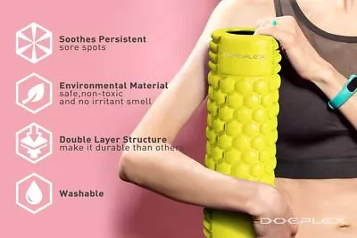 Doeplex Foam Roller Massager Flexibility Muscle Massage Health Beauty Body Care • $13.22