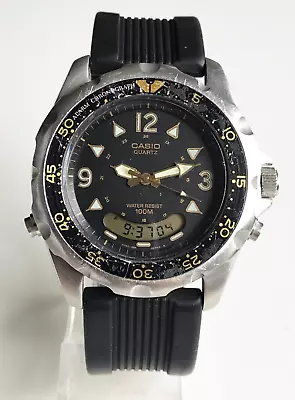 Casio Ad-520 Smiley Vintage Analog Digital Diver Watch Mod 388 Made In Japan • $80