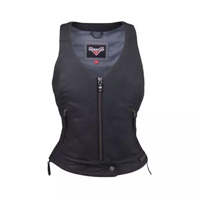 Genuine Victory Motorcycle Women's Leather Borderland Vest Small 286373602 • $43.49