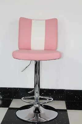 American 50s Diner Furniture Pink Stool • £70