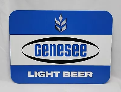 Vintage Genesee Beer Advertising Sign - Light Beer - Blue • $14.99