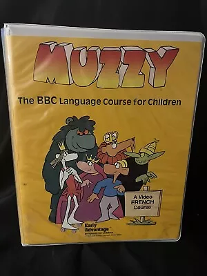 MUZZY BBC Language Course For Children / FRENCH / VHS & Cassette Complete VTG • $7.77