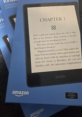 Amazon Kindle Paperwhite Black 11th Gen Generation 16GB Wi-Fi Brand New 6.8 Inch • £109.99