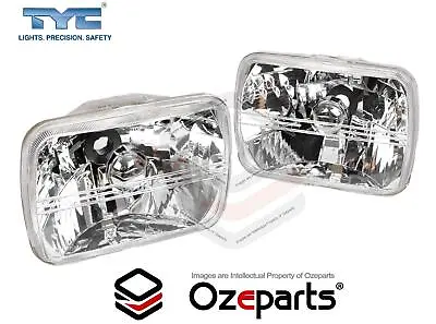 Pair Plastic Lens Crystal Clear Head Light Lamp For Mitsubishi L300 1986~2000 • $33.91
