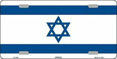 Israel Flag Metal Auto Tag License Plate 6x12 (new) • $14.99