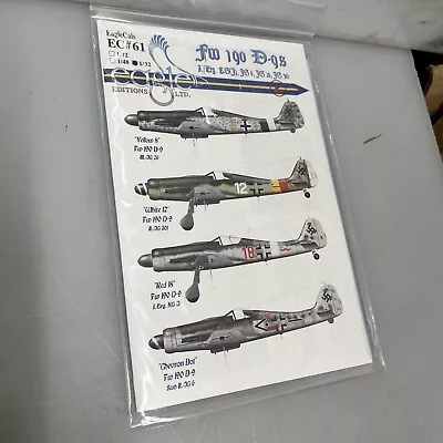 1/32 EagleCals #32061 Fw190D-9s JG.6 26 301 • $17.99