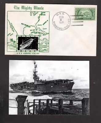 U.S.S. Mindoro (CVE-120) - Naval Ship's Cover -February 2 1950 - Gmahle Cachet • $4.99