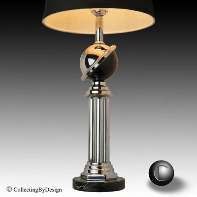 VINTAGE 1933 Worlds Fair Art Deco Saturn Lamp  RESTORED • $534.75