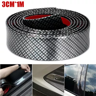 $7.15 • Buy Universal Car Carbon Fiber Edge Guard Strip Door Sill Protector Auto Accessories