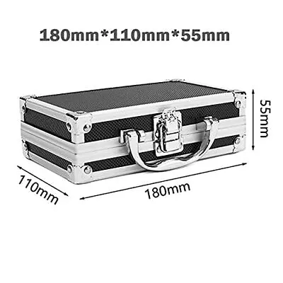 Large Aluminium Flight Hard Case Tool Box Carry Storage Camera Box 2 Sizes • £14.99