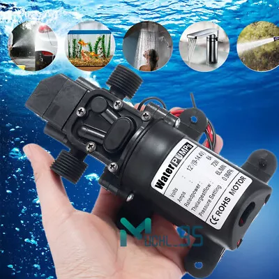 12V DC High Pressure Water Pump 100PSI Self Priming Sprayer Pump Diaphragm Pump • $31.99