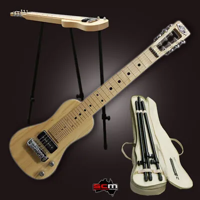 Lap Steel Guitar 6 String American Swamp Ash Body Includes Stand & Gig Bag • $321.16