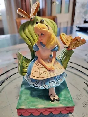 Enesco Jim Shore Disney Traditions Alice 'Curiouser And Curiouser' 6001272 • $80