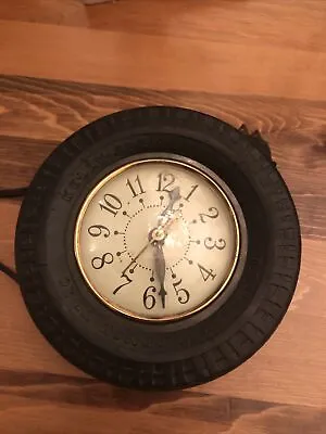 Vintage Kelly Springfield Rubber Tire Electric Clock • $65