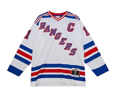 Mitchell & Ness Blue Line Mark Messier New York Rangers 1993 Jersey White • $150