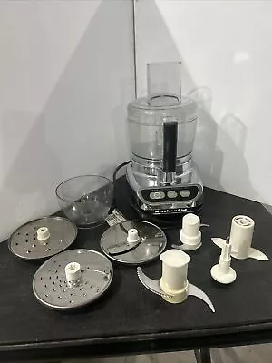 Chrome KitchenAid Ultra Power 11 Cup Food Processor KFP600  W/ Attachments • $150