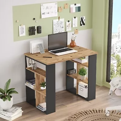 Computer Desk Laptop Pc Study Table Home Office Desk Furniture Shelf Workstation • £49.99