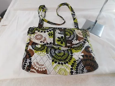 Vera Bradley Mailbag Crossbody Cocoa Moss VGUC • $6.89