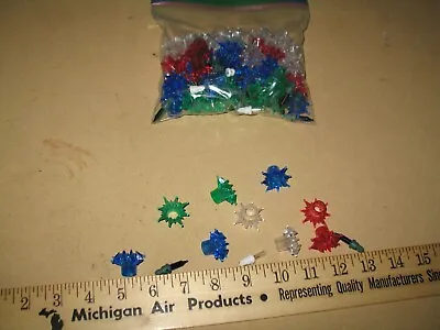 Vtg Christmas Tree Light Covers Multi Color Atomic Starburst Lot 50+ Reflectors • $19.99