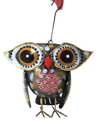 METAL LANTERN/ TEA LIGHT HOLDER OWL SHAPED For Indoor And Outdoor Use 18 Cm New • $56.27