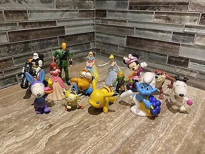 Disney GI Joe Pokemon Peanuts Garfield And More Figures Lot • $28