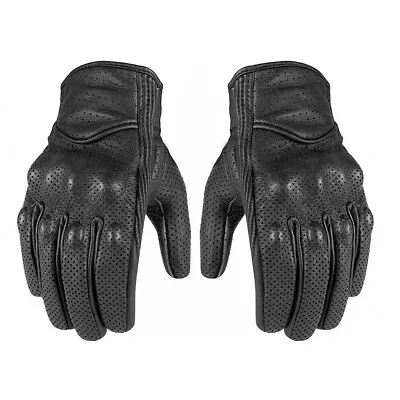 Touch Screen Motorcycle Leather Full Finger Gloves Motorbike Bikes Moto ATV Mens • $16.99