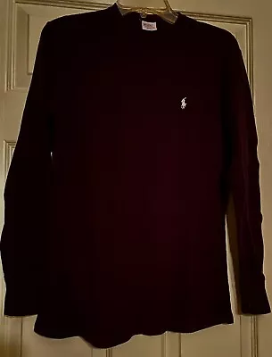 Polo Men’s Long Sleeve Black Thermal Shirt - Small • $3.55