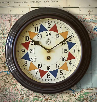 £39.85 • Buy RAF Royal Air Force WW2 Operations Room Sector Wall Clock 12  Fine Repro