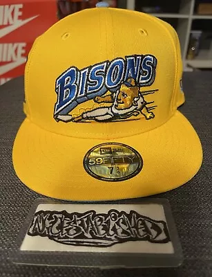 Buffalo Bisons Yellow Sky (Glow In The Dark) Fitted Hat Size 7 3/4 • $119.99