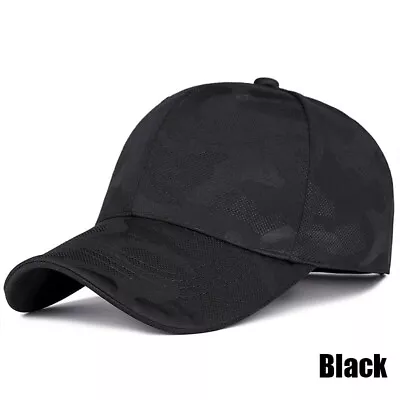 Men Women Military Army Camouflage Baseball Cap Tactical Snapback Hat Outdoor • £6.59
