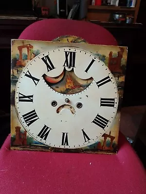 Antique Grandfather Clock Dial And Movement. • £79