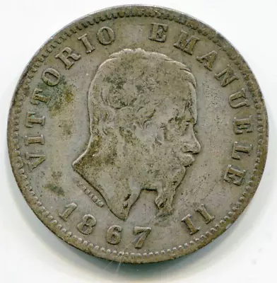 Italy Lire 1867 MBN KM-5a.1    Lotapr3644 • $9.25